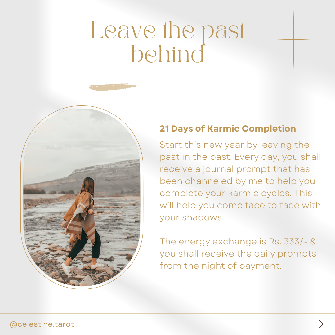 tarot reading oracle astrology celestine karishma crystal with gratitude law of attraction karmic cleansing karma